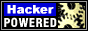 Hacker Powered 88x31 badge